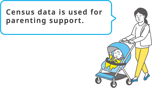 Census data is used for parenting support.