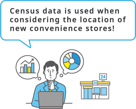 Census data is used when considering the location of new convenience stores!